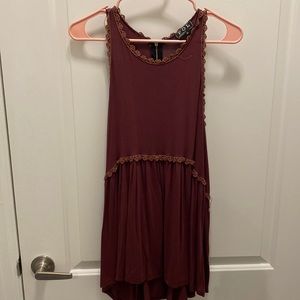 Maroon babydoll top